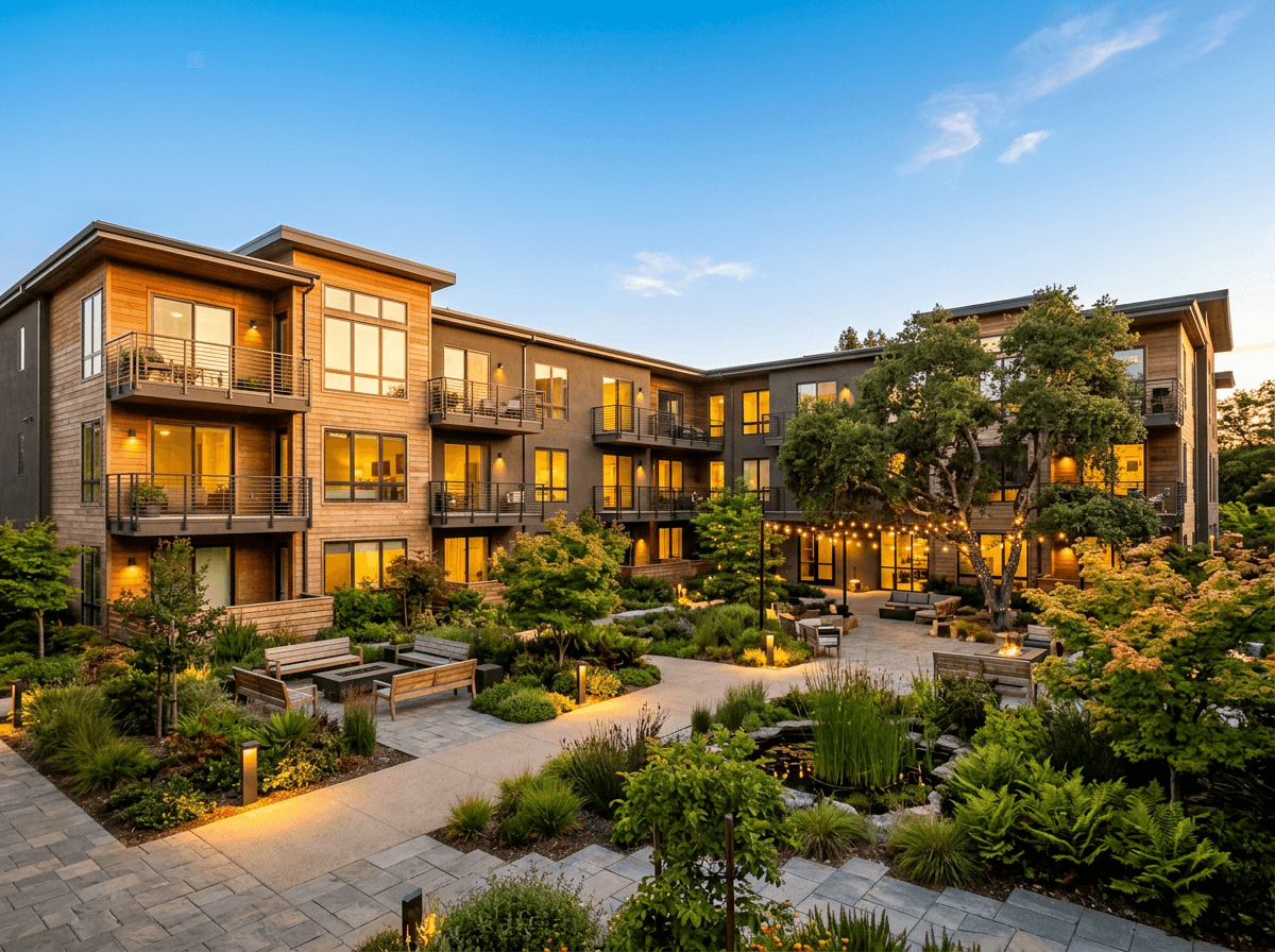 Apartment building served by multifamily water heater replacement in Placer and Sacramento Counties - Apartments & HOAs
